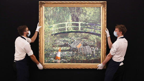 Banksy's Show me the Monet painting fetches £7.5m at the Sotheby's auction