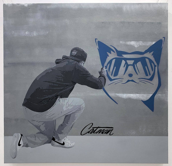 Graffik Gallery Catman - Man with a Can [Self Portrait}