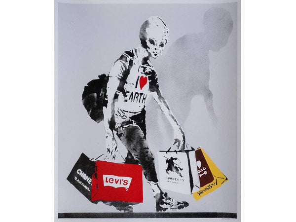 Graffik Gallery Loretto - Alien with Shopping bags