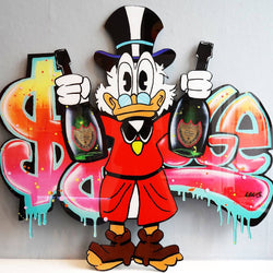 Graffik Gallery Louis Darbon - Scrooge x Dom Pe plexi