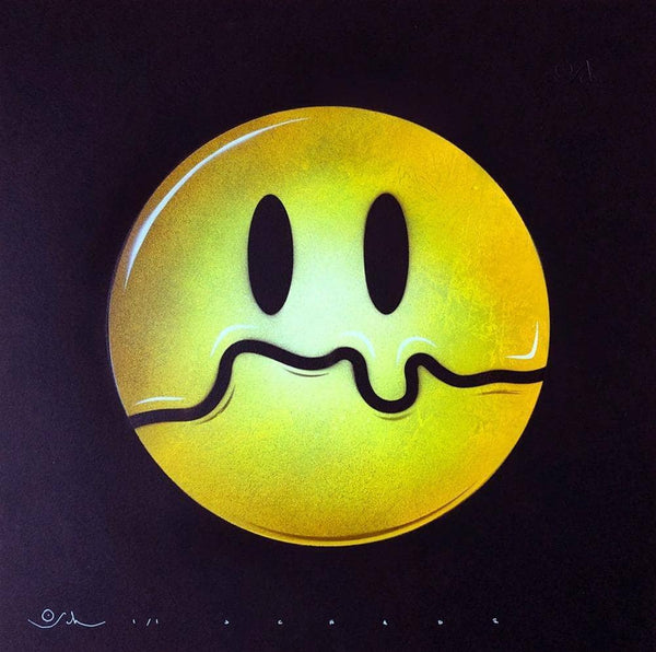 Graffik Gallery Otto Schade - London Smiley white, yellow