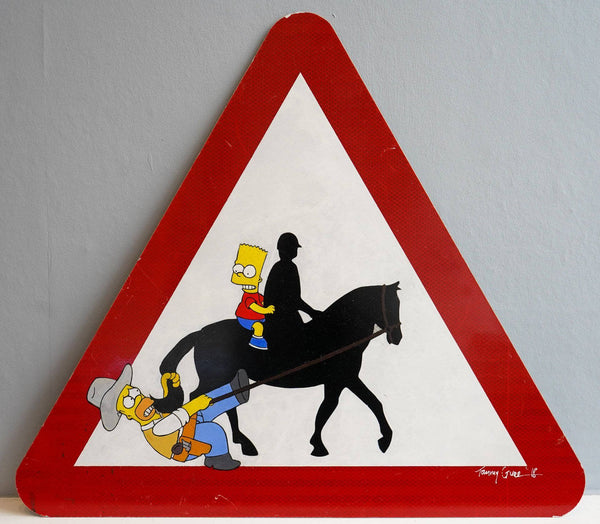 Graffik Gallery Tommy Gurr - Simpsons Warning