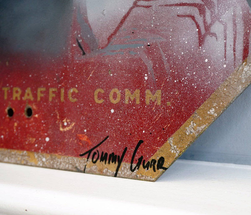 Graffik Gallery Tommy Gurr - Stop Steve [Rare N.Y. sign]